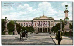 Old Postcard Strassburg Vue Generale University