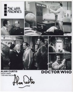 Alan Curtis Dr Who The War Machines 10x8 Stunning Hand Signed Photo