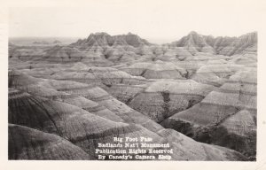 South Dakota Badlands Big Foot Pass 1949 Real Photo