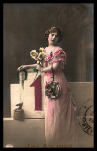 New Year,Woman in Pink Dress