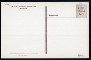 Nova Scotia PEGGY'S COVE Air View Lighthouse Chrome