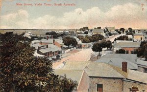 MAIN STREET YORKE TOWNE SOUTH AUSTRALIA POSTCARD 1909
