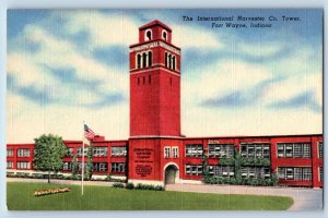 Fort Wayne Indiana Postcard International Harvester Co Tower Exterior View c1940