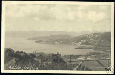 new zealand, WELLINGTON, Panorama (ca. 1930-50) RPPC 