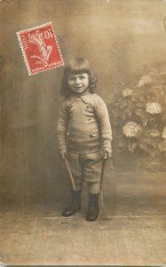 Children portraits & scenes postcard France