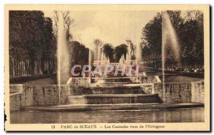 Old Postcard Sceaux Park Waterfalls views of & # 39Octogone