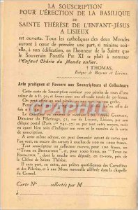 Postcard Old Religion Lisieux