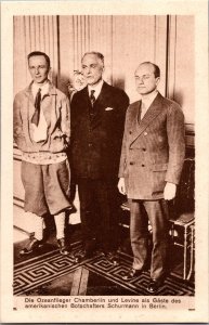 Mint Germany Aviation RPP Postcard Oceanic Pilot With American ambassador Berlin