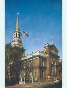 Unused 1950's OLD CARS & CHURCH SCENE Philadelphia Pennsylvania PA p3861@