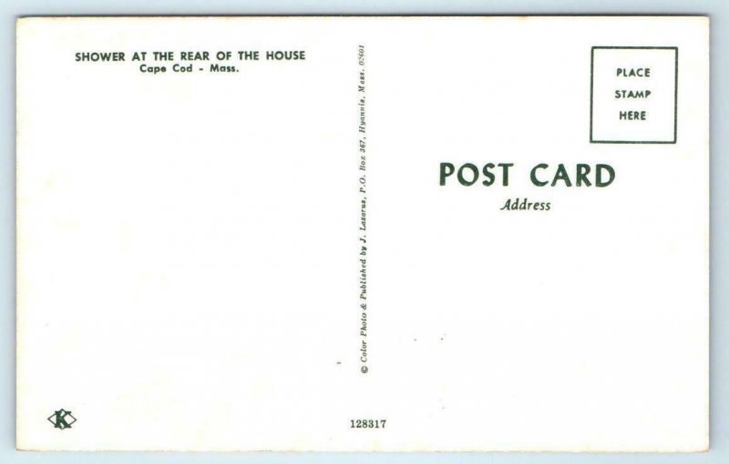 CAPE COD, Massachusetts ~ Risque Nude OUTDOOR SHOWER "Rear of House