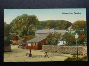 Lancashire Morecambe HEYSHAM VILLAGE WATER PUMP c1912 Postcard by Valentine
