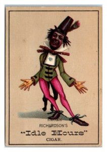 Smoke Richardson's Idle Hours Cigar Tobacco Victorian Trade Card