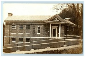 c1910's Proctor Vermont VT, Library Building RPPC Photo Antique Postcard