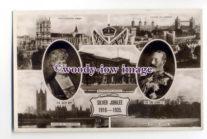 r1456 - King George V & Queen Mary , Silver Jubuilee 1935 - postcard