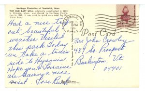 MA - Cape Cod, Sandwich. Old East Mill, Heritage Plantation