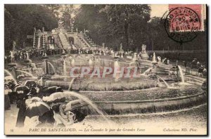 Saint Cloud Old Postcard waterfalls on the day of the great waters