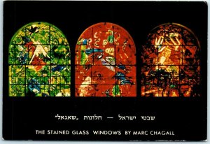 M-38467 The Stained Glass Windows By Marc Chagall The Synagogue Jerusalem Israel