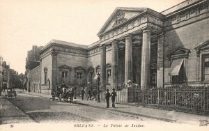 Vintage Postcard 1910's View of Le Palais de Justice Courthouse Orleans France