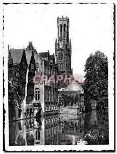 Modern Postcard Brugge Bruges Ingangspoort Gizen van Rozenhoedkaai Belfry Tow...