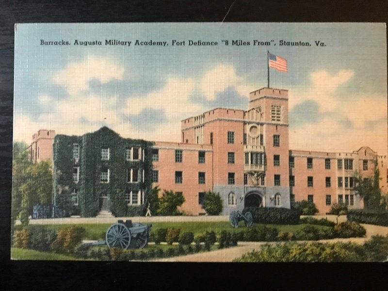 Vintage Postcard 19301945 Augusta Military Academy Fort Defiance