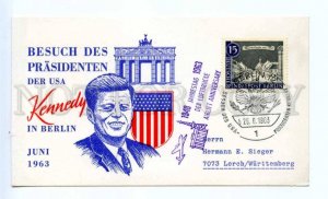 420387 GERMANY BERLIN 1963 year Visit of President Kennedy postcard