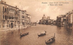 Venice Venezia Italy 1919 Postcard Canal Grande Posted With Stamp To USA