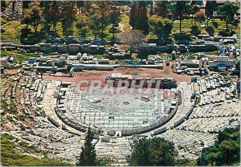 Postcard Modern Athens The Theater of Dionysos