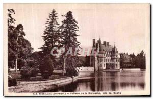 Postcard Old Missillac Chateau Bretesche Taken of the Pond