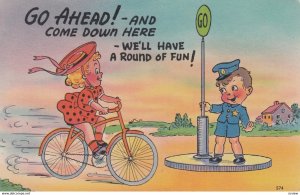 COMIC; 1930-40s; Go Ahead! - And Come Down Here - We'll Have A Round Of Fun!