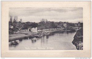 YORK, Yorkshire, England, 1900-1910's; York From Railway Bridge