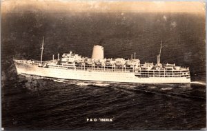 Real Photo Postcard Peninsular and Oriental Steam Navigation Company SS Iberia