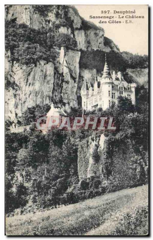 Old Postcard Dauphine Sassenage Le Chateau des Cotes