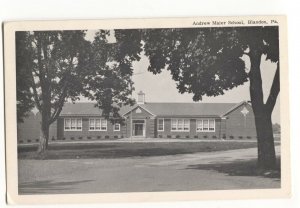 Postcard Andrew Maier School Blandon PA