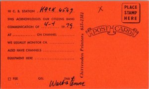 QSL Radio Card From Shelburne VT Vermont KAEI-1039