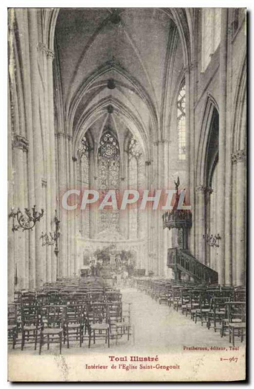 CPA Toul Illustre Interieur De I'Eglise Saint Gengoult