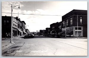 Norway Michigan~Cash Way & Ben Franklin Stores~Masonic Building? 1940s RPPC
