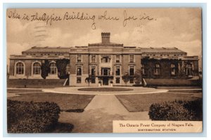 1913 Distributing Station, Ontario Power Company Niagara Falls Canada Postcard