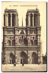 Postcard Old Paris Cathedrale Notre Dame