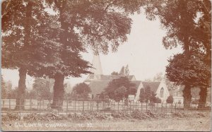 Clewer Church Windsor UK (to Constable Walt Ing Weyburn SK) Postcard H50 *as is