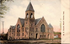 Postcard M.E. Church in Mount Vernon, Iowa~132042