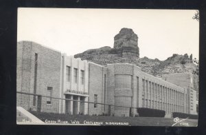 RPPC GREEN RIVER WYOMING CASTLEROCK BUILDING SANBORN REAL PHOTO POSTCARD