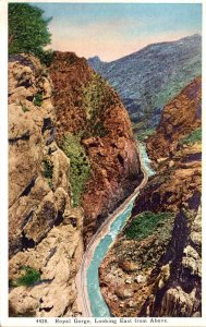 Colorado Royal Gorge Looking East From Above