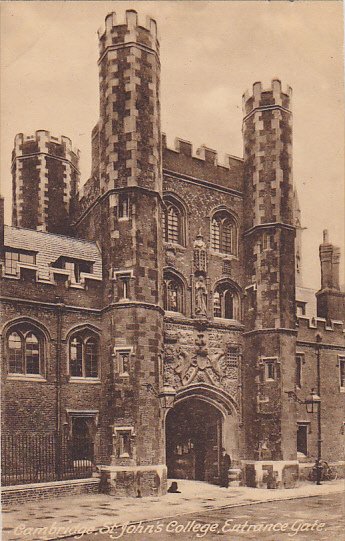 England Cambridge St John's College Entrance Gate