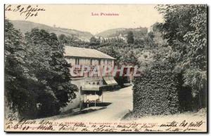 Barbazan Old Postcard Establishment and village (at the top)