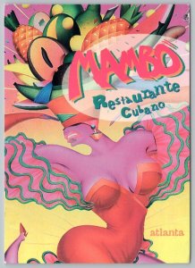 2003 MAMBO RESTAURANTE CUBANO ATLANTA BILL MAYER ADVERTISING 4.25x6 POSTCARD