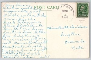 Lake Martha Utah 1913 To Davidson Family Long Pine NE Postcard A34