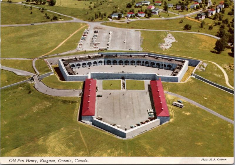 Old Fort Henry Kingston Ontario ON Aerial View Unused Vintage Postcard D43