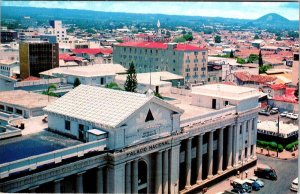 Managua, Nicaragua  CITY BIRD'S EYE VIEW  Palacio Nacional  ca1950's Postcard
