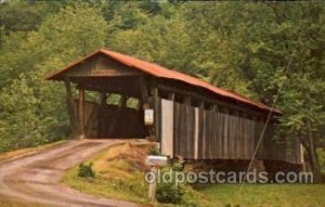 Helmick Bridge, Coshocton County, Ohio, USA Covered Bridge Unused 