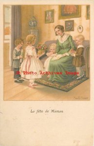 Pauli Ebner, AR No 1395-1, Le Fete de Maman, Mother with Children